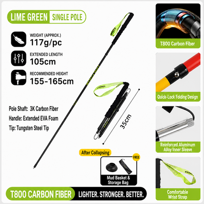 SummitLite™ Carbon Trekking Pole (Single Pole)