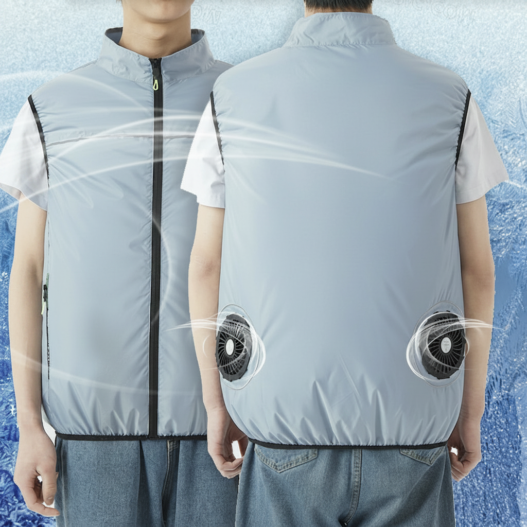 Gilet Ventilé USB Portable – Veste Rafraîchissante d’Été