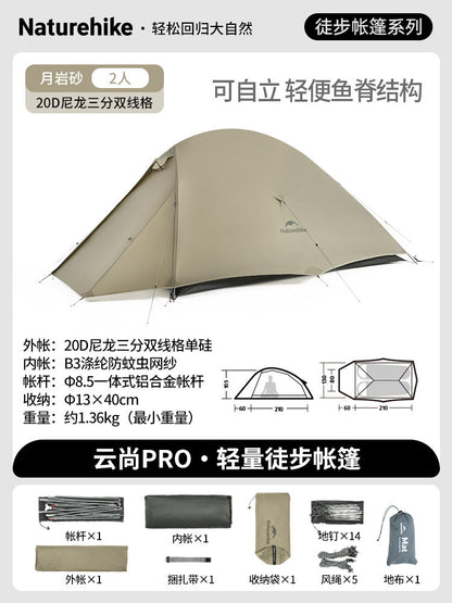 NatureHike Ultralight 1-2 Person Mountaineering Tent – 3 Season