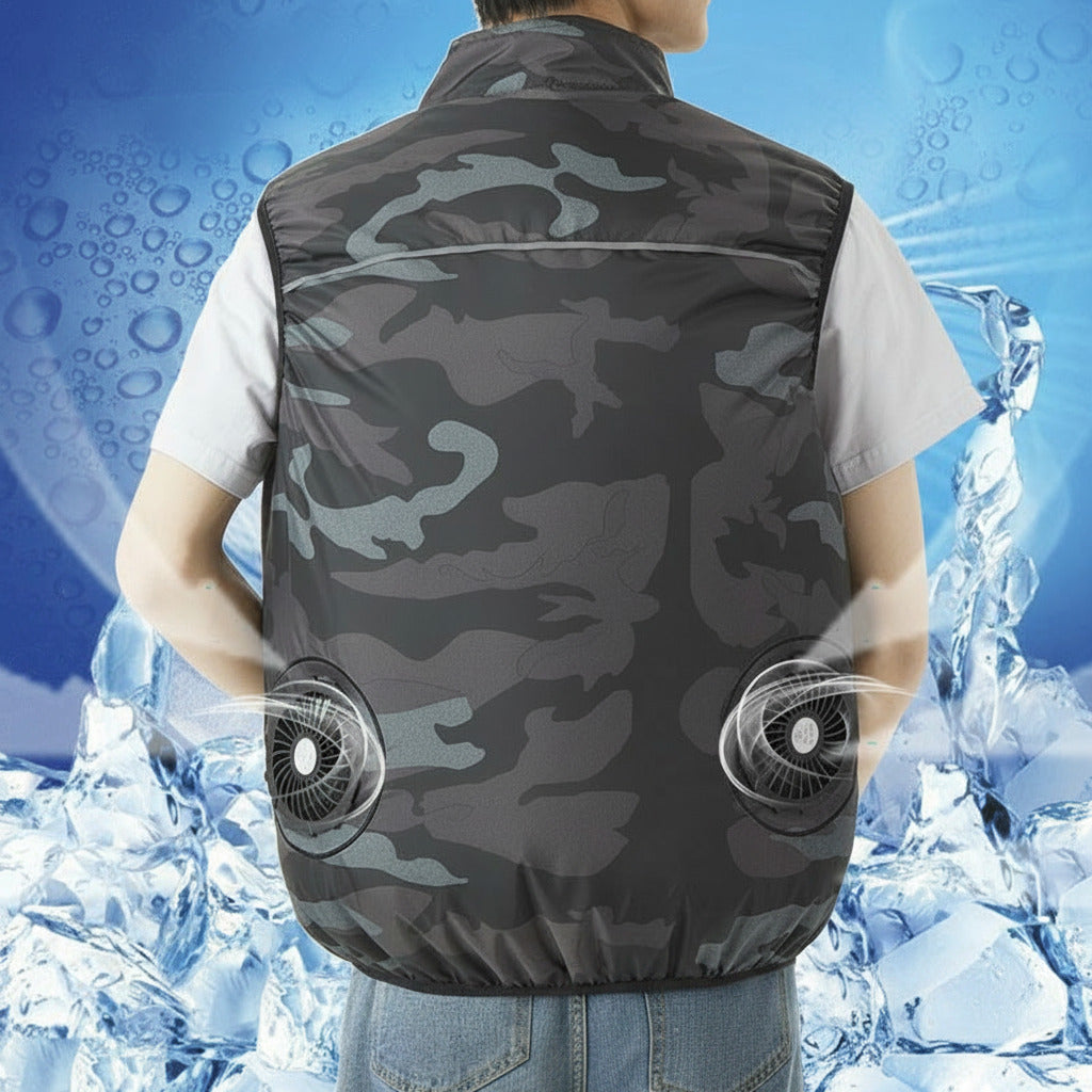 Gilet Ventilé USB Portable – Veste Rafraîchissante d’Été
