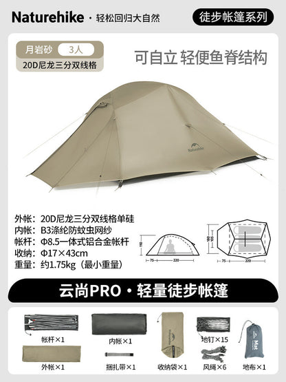 NatureHike Ultralight 1-2 Person Mountaineering Tent – 3 Season