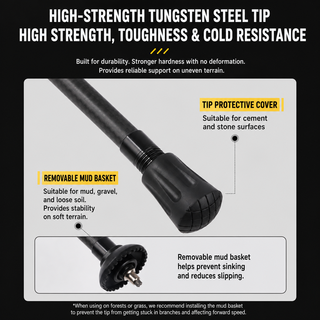 SummitLite™ Carbon Trekking Pole (Single Pole)