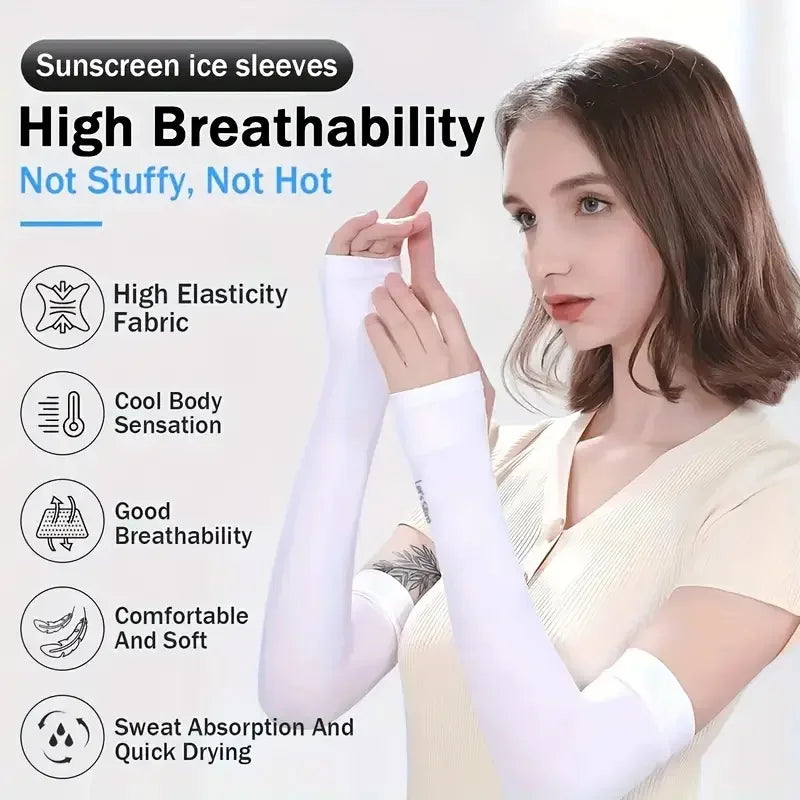 Women's UV Protection Arm Sleeves – UPF50+ Cooling Sun Sleeves