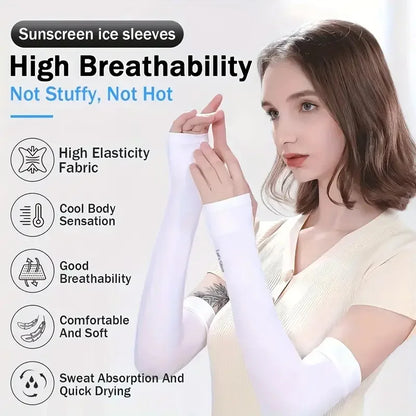 Women's UV Protection Arm Sleeves – UPF50+ Cooling Sun Sleeves