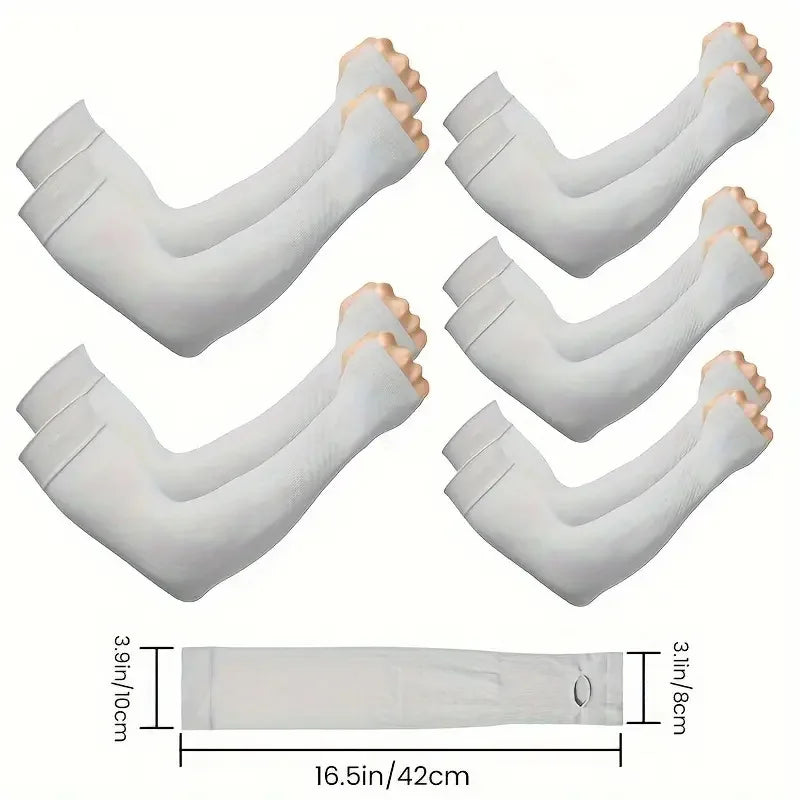 Women's UV Protection Arm Sleeves – UPF50+ Cooling Sun Sleeves