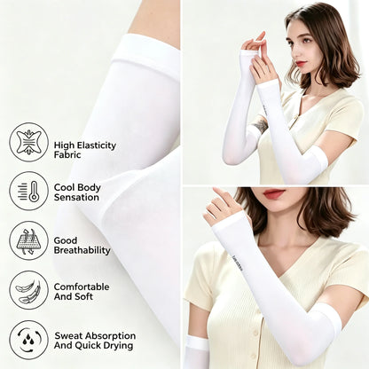 Women's UV Protection Arm Sleeves – UPF50+ Cooling Sun Sleeves