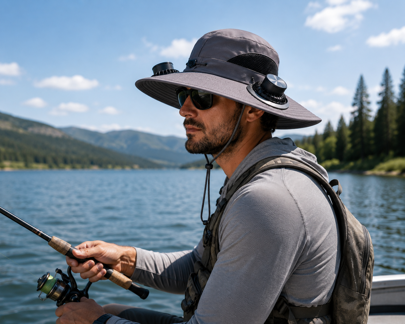 BreezeShade™ Solar Cooling Sun Hat