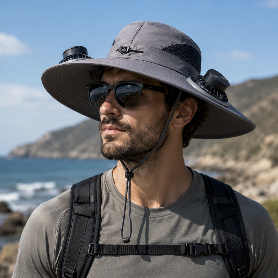 BreezeShade™ Solar Cooling Sun Hat
